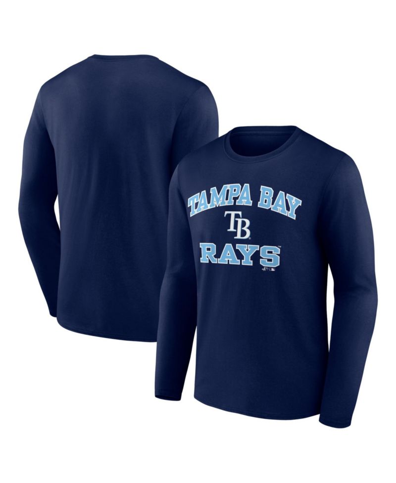 Men's Navy Tampa Bay Rays Heart Soul Long Sleeve T-Shirt