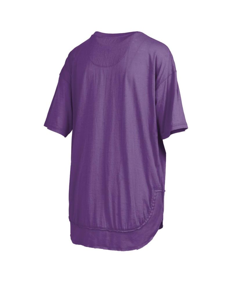 Women's Purple LSU Tigers Poncho T-Shirt