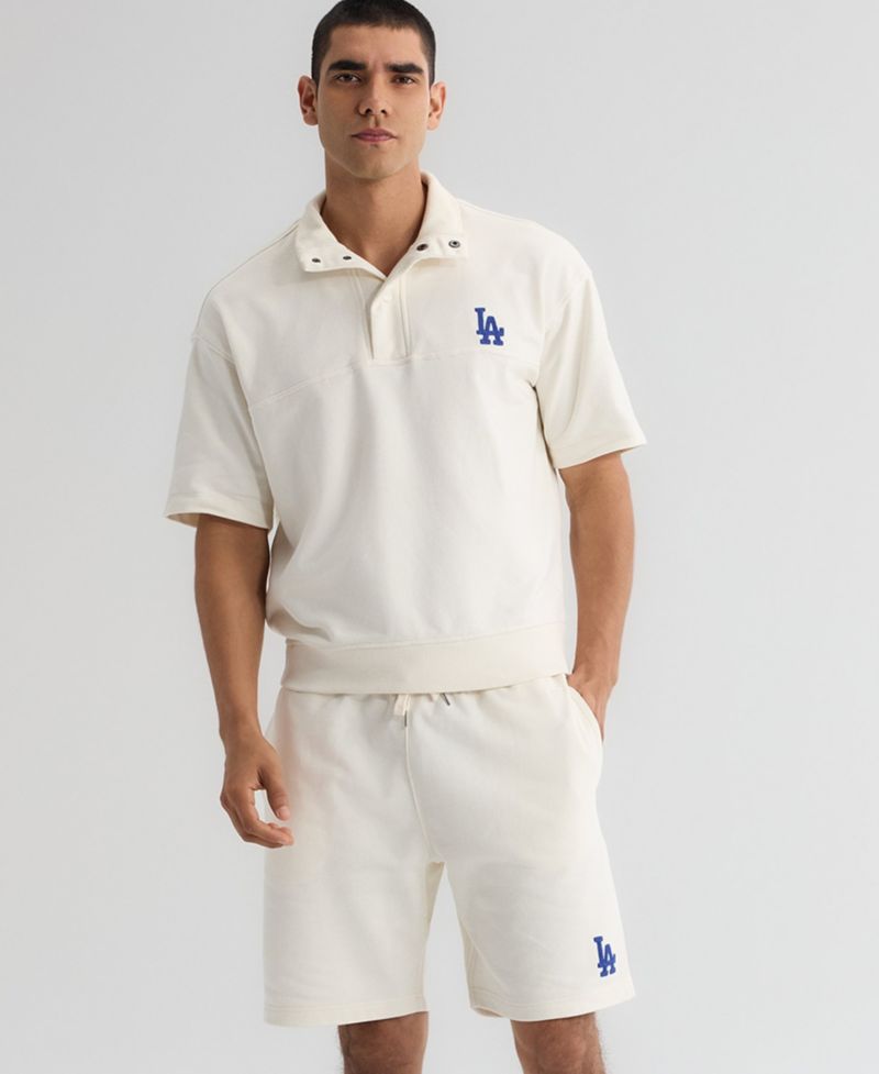Men's Los Angeles Dodgers Iconic Terry Warm-Up Shorts, 8-1/4" Inseam