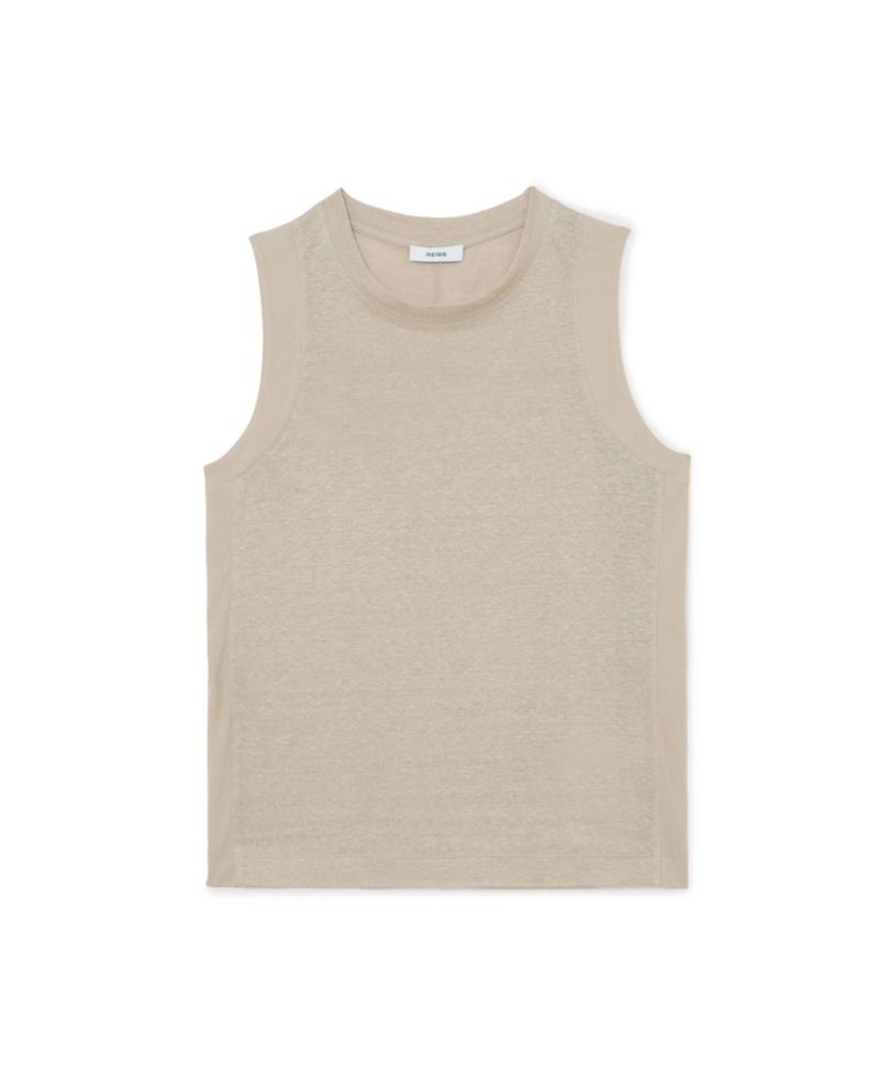 Women's Amy Crew Neck Linen Top