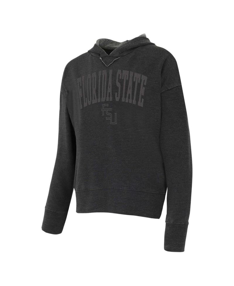 Concept Sport Women's Charcoal Florida State Seminoles Volley Long Sleeve Hoodie Top