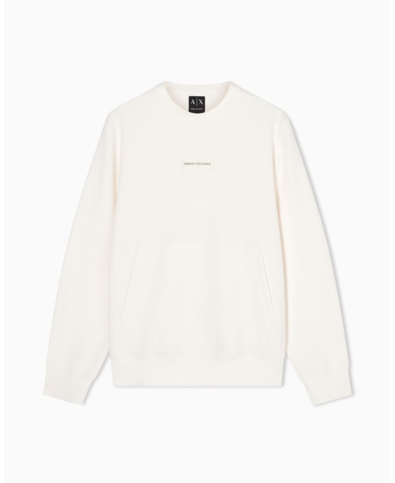 Men's White Edition Logo Crewneck Sweatshirt