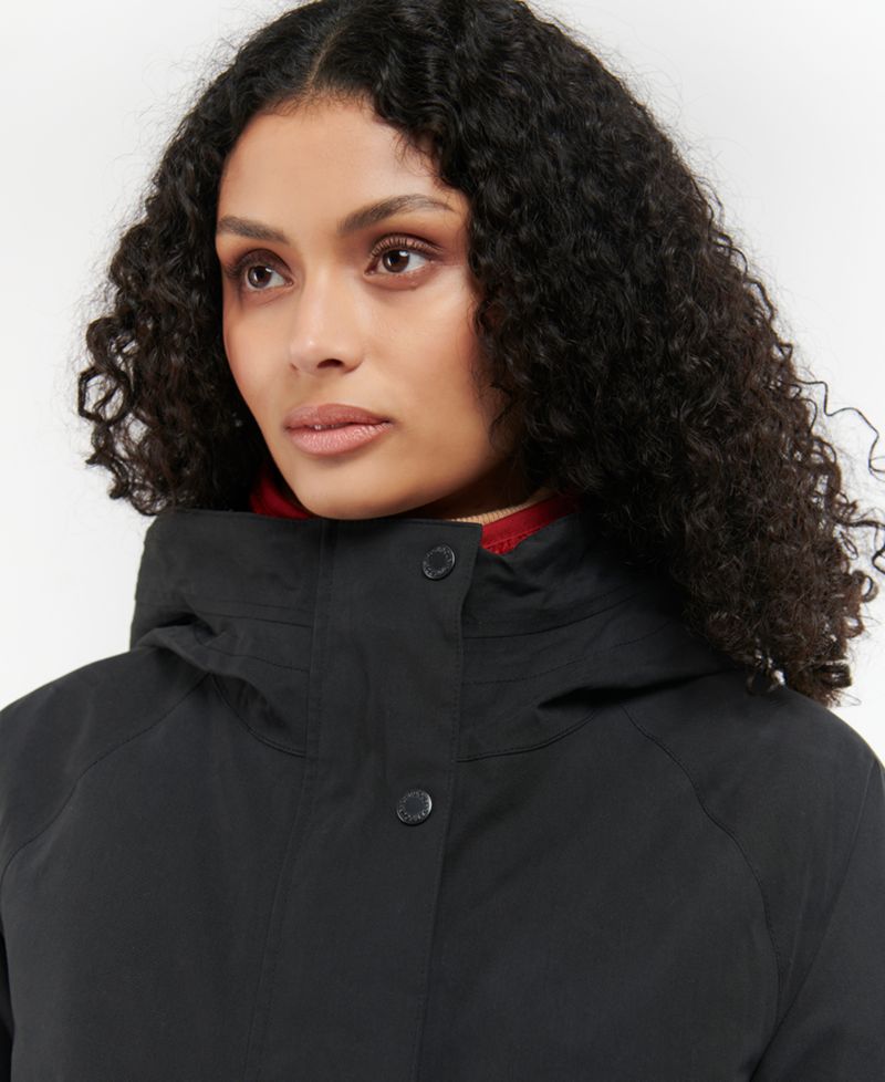 Women's Beadnell Hooded Tartan-Lined Coat