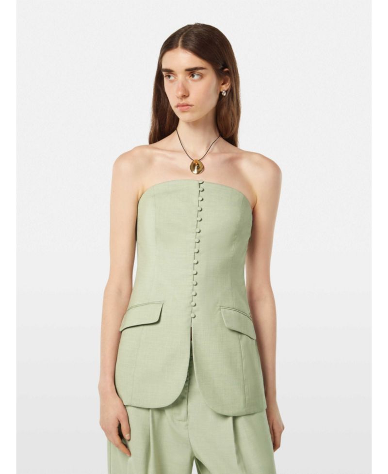 Women's Tailored Strapless Bodice Top