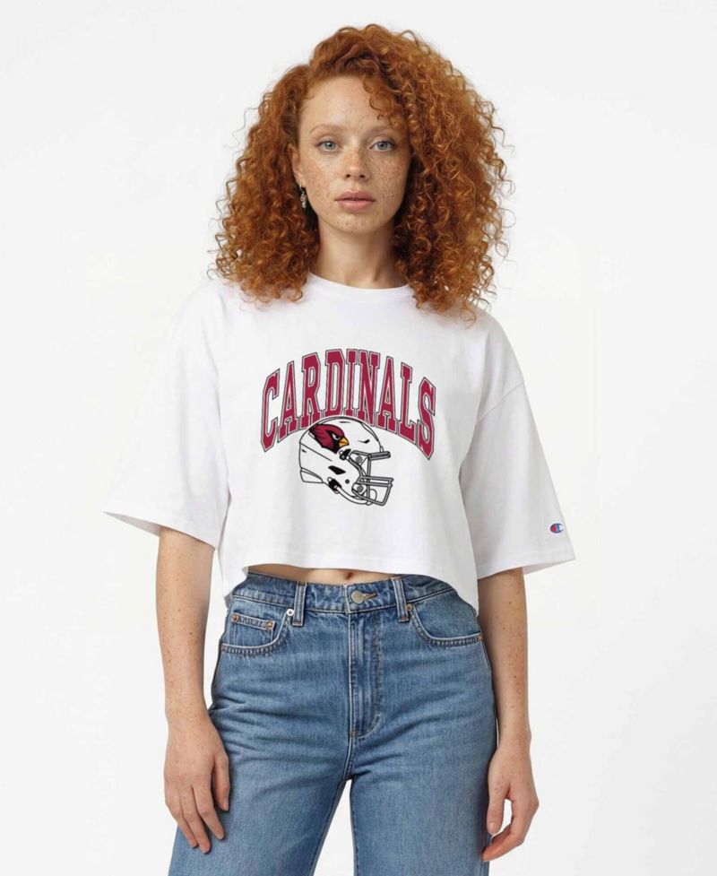 Women's Arizona Cardinals Cropped Boyfriend T-Shirt