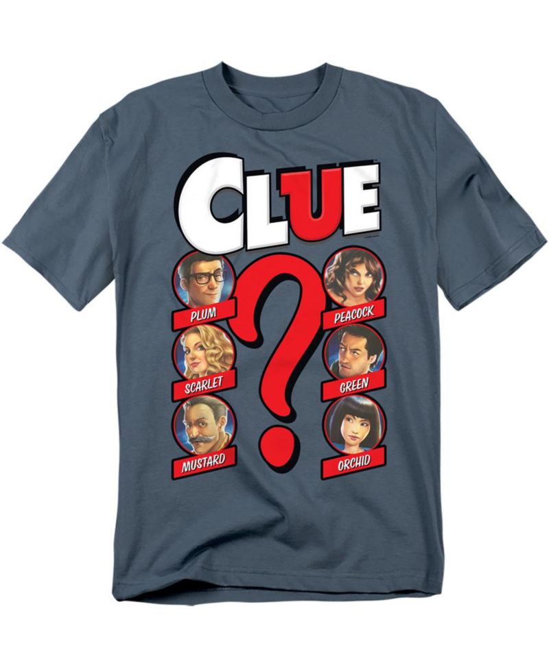 Big & Tall Clue Modern Logo and Characters T Shirt