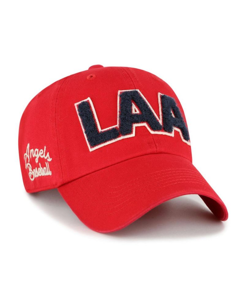 Women's Red Los Angeles Angels Zoey Clean Up Adjustable Hat