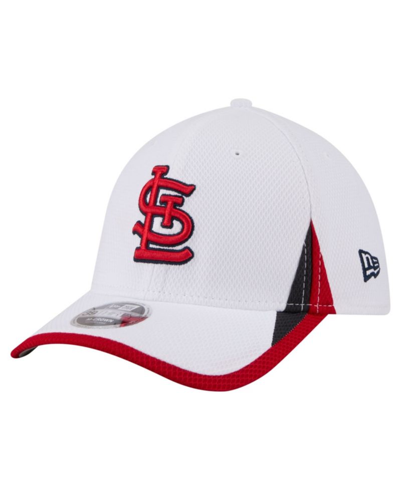 Men's White St. Louis Cardinals Cut n Sew 39THIRTY Flex Hat