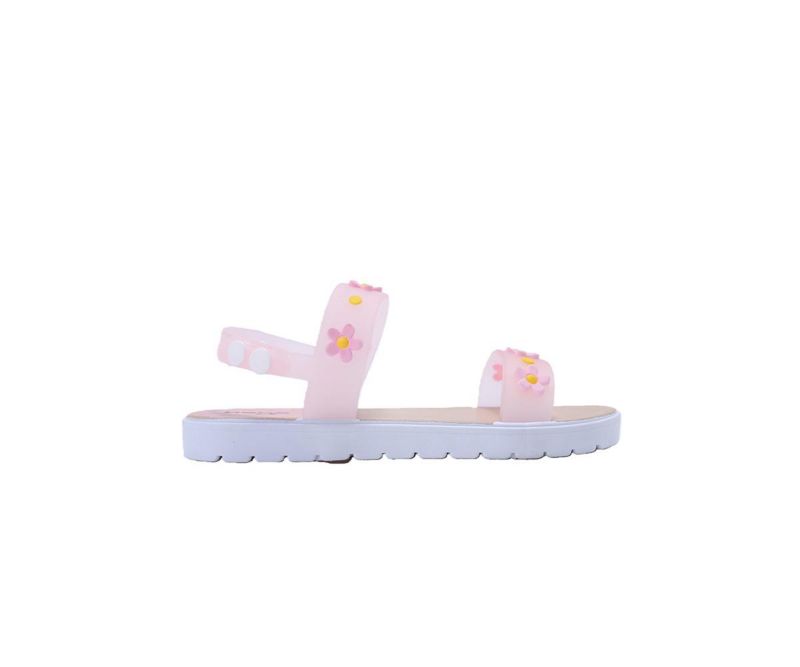 Girls Sandals - Cute Fashion Flat Sandals, Summer Flats with Fruit Charms and Ankle Strap