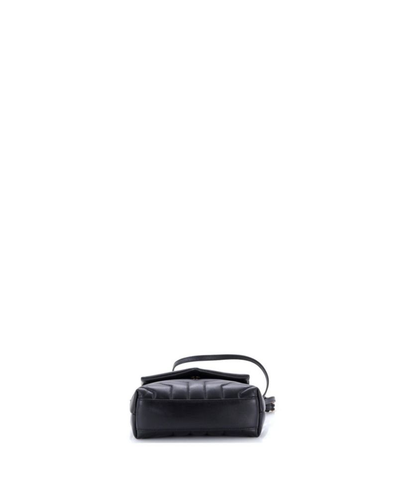 Toy Loulou Shoulder Bag Matelasse Chevron Leather