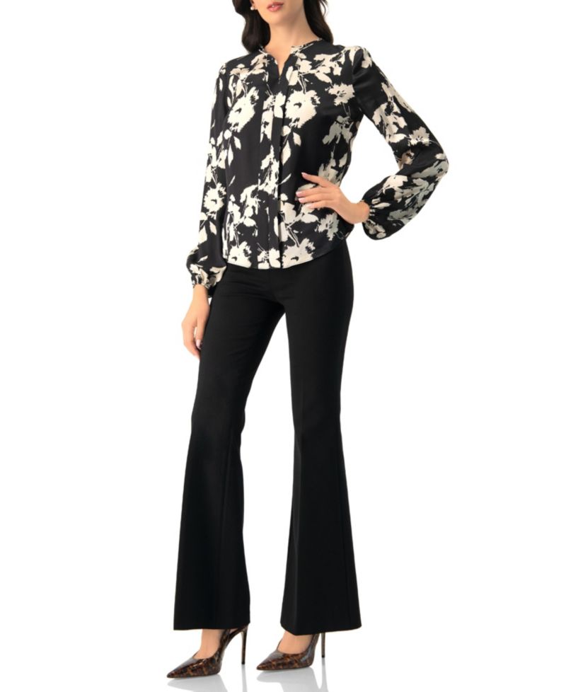 Women's Double front Placket Satin Shirt