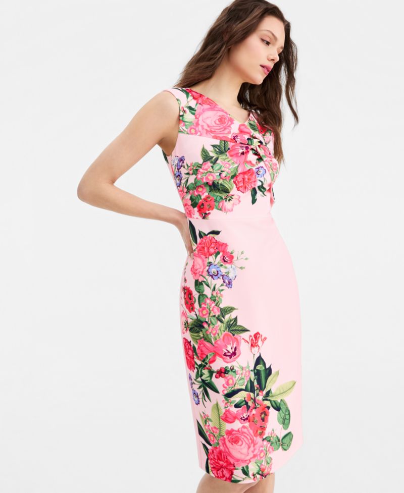 Women's Twisted-Detail Sheath Dress