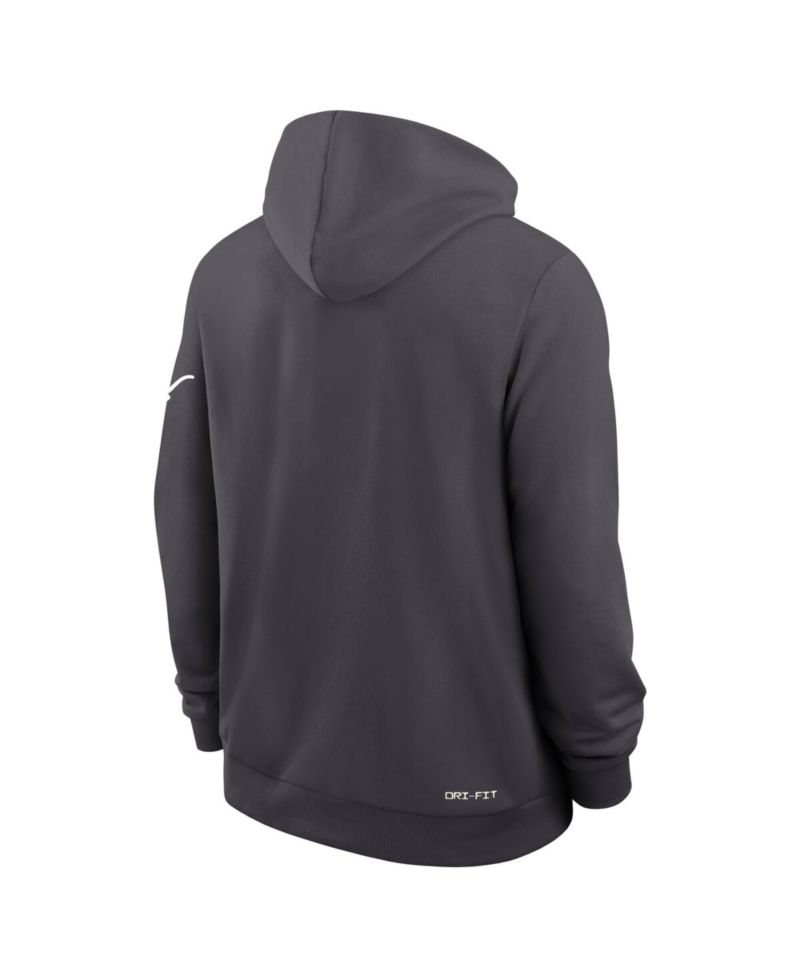 Men's Anthracite Texas Longhorns 2026 Sideline Standard Issue Dri-FIT Hoodie