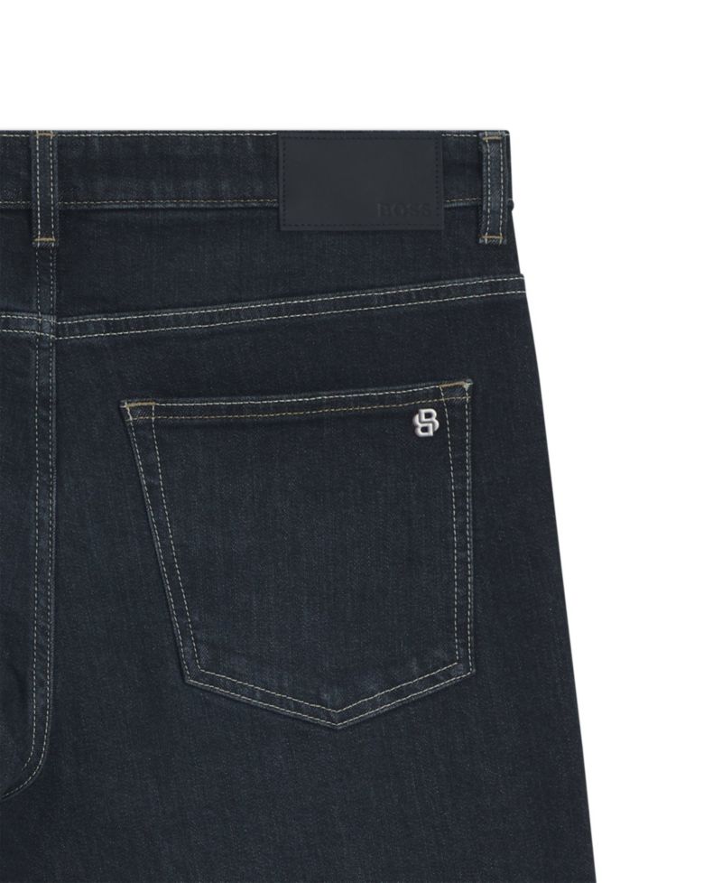 Men's Slim-Fit Contrast Stitching Jeans