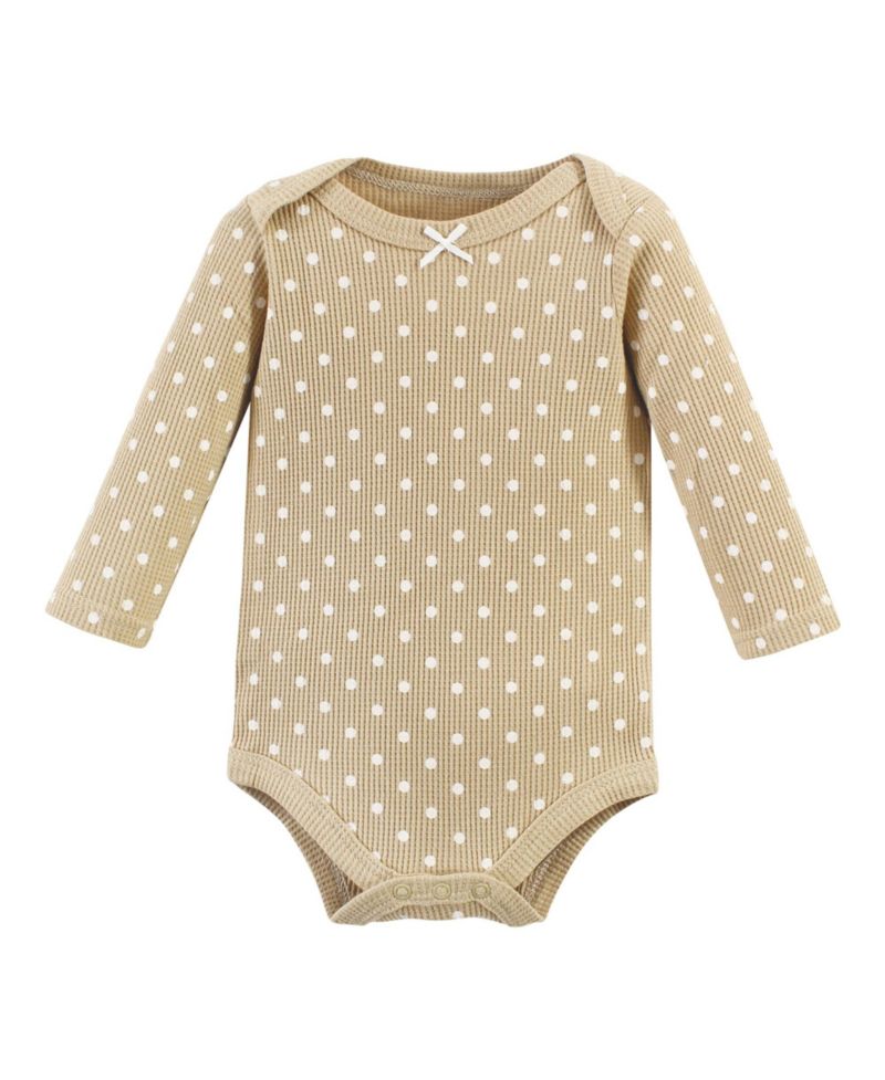 Baby Girls Hudson Thermal Long Sleeve Bodysuits