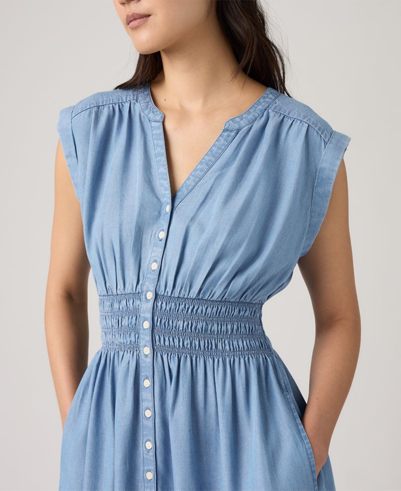 Women's Beatrice Button-Front Midi Dress