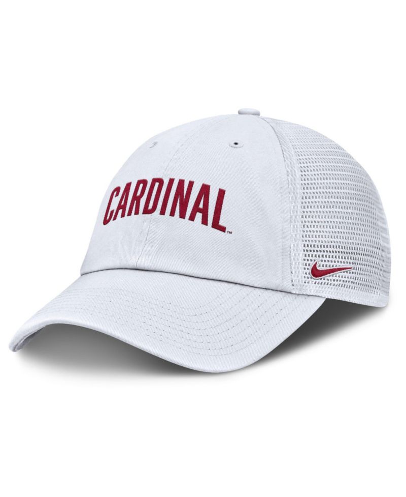 Men's White Stanford Cardinal Club Campus Trucker Adjustable Hat