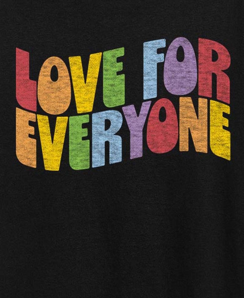 Trendy Plus Size Pride Love for Everyone Graphic T-Shirt