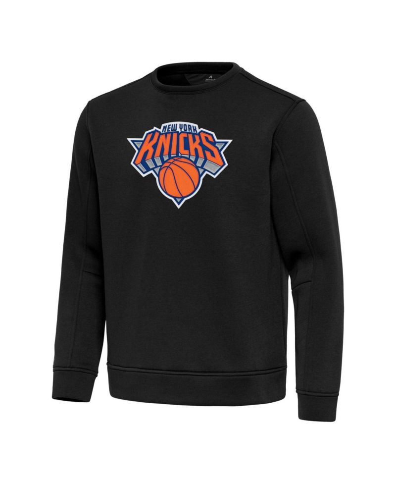 Men's Black New York Knicks Relevant Pullover Sweatshirt