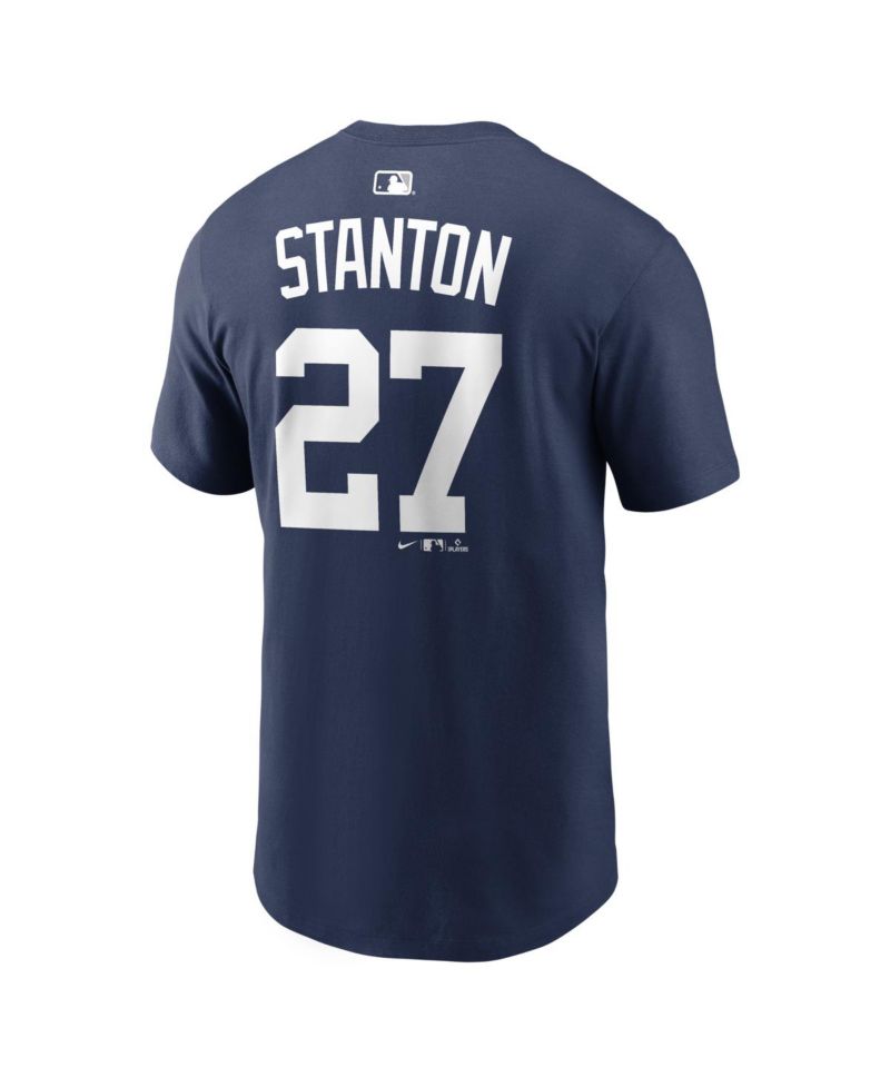 Men's Giancarlo Stanton Navy New York Yankees Home Name & Number T-Shirt