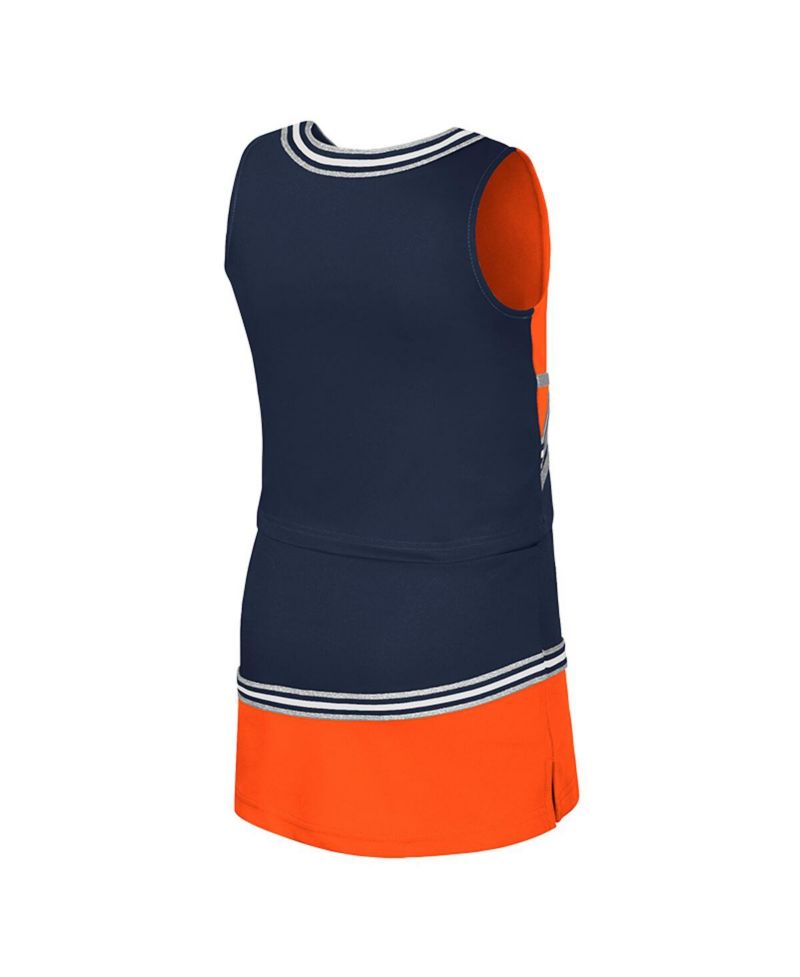 Big Girls 2-Piece Navy Auburn Tigers Lollipop Park Cheer Set