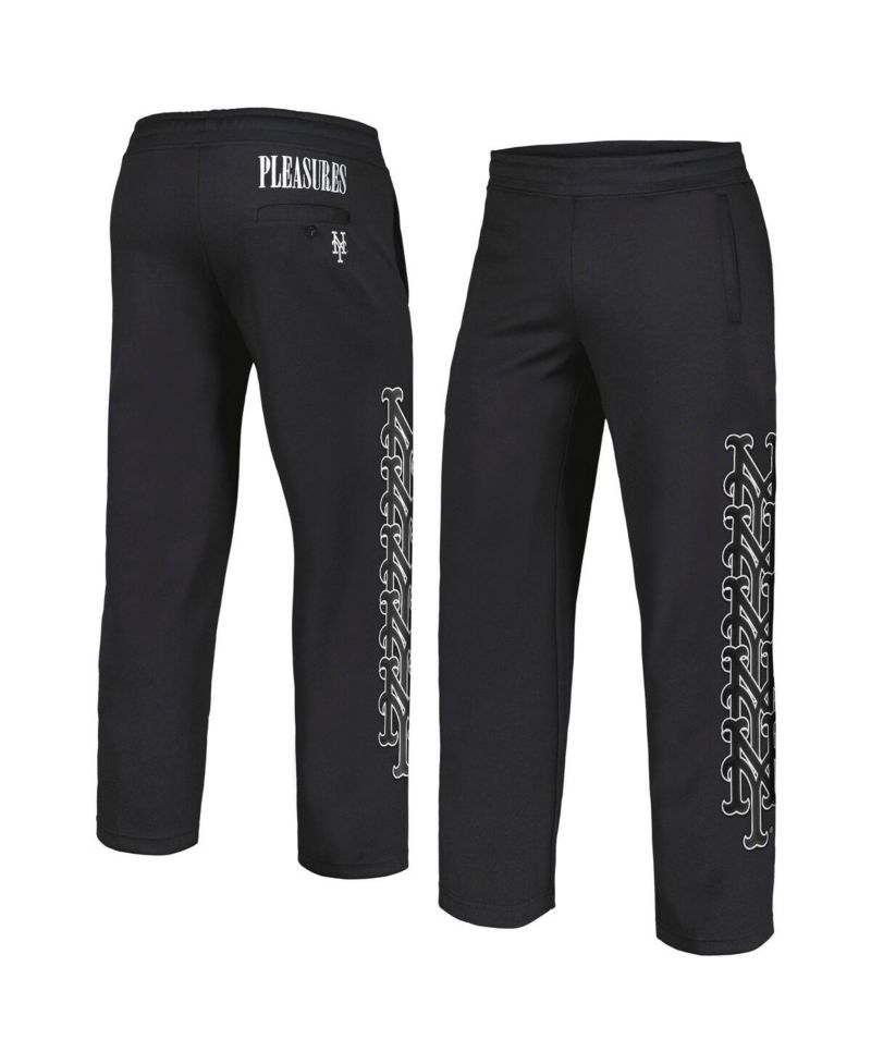 Men's Black New York Mets Pitcher Track Pants