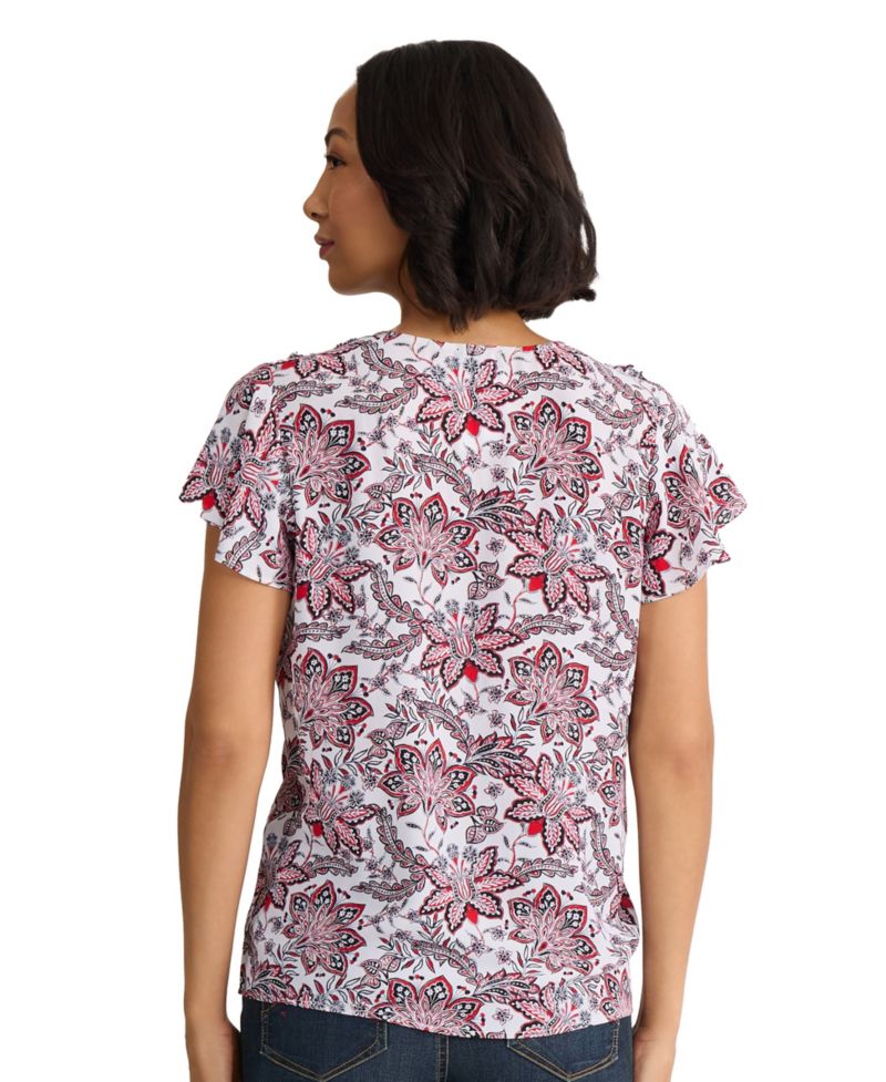 Petite V-Neck Pull-On Top