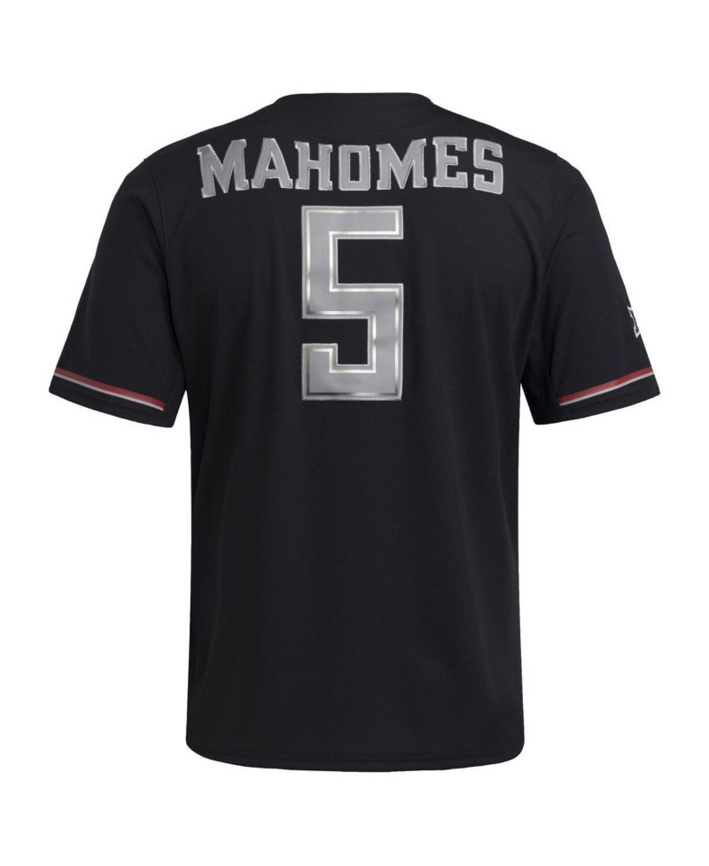 Men's Patrick Mahomes Black Texas Tech Red Raiders Replica Baseball Jersey