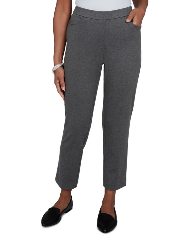 Women's Petite Pull-On Mid-Rise Ankle Pants