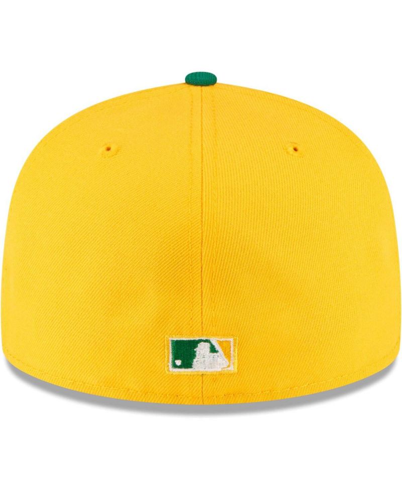 Men's Gold Oakland Athletics City Flag 59FIFTY Fitted Hat