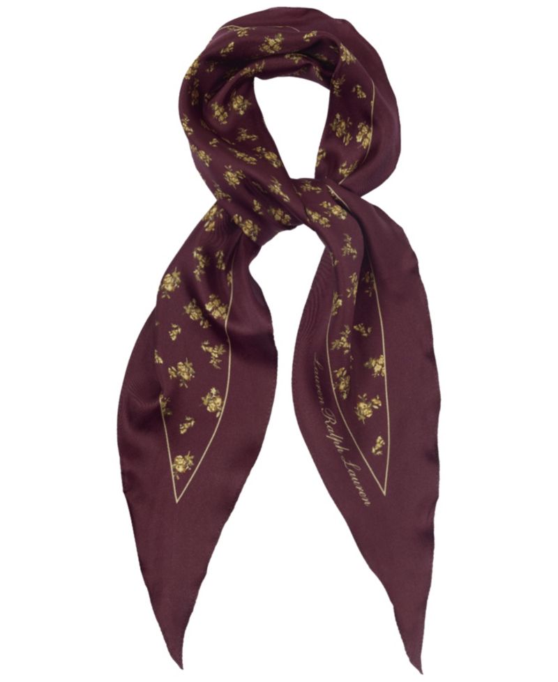 Floral Small Diamond Scarf