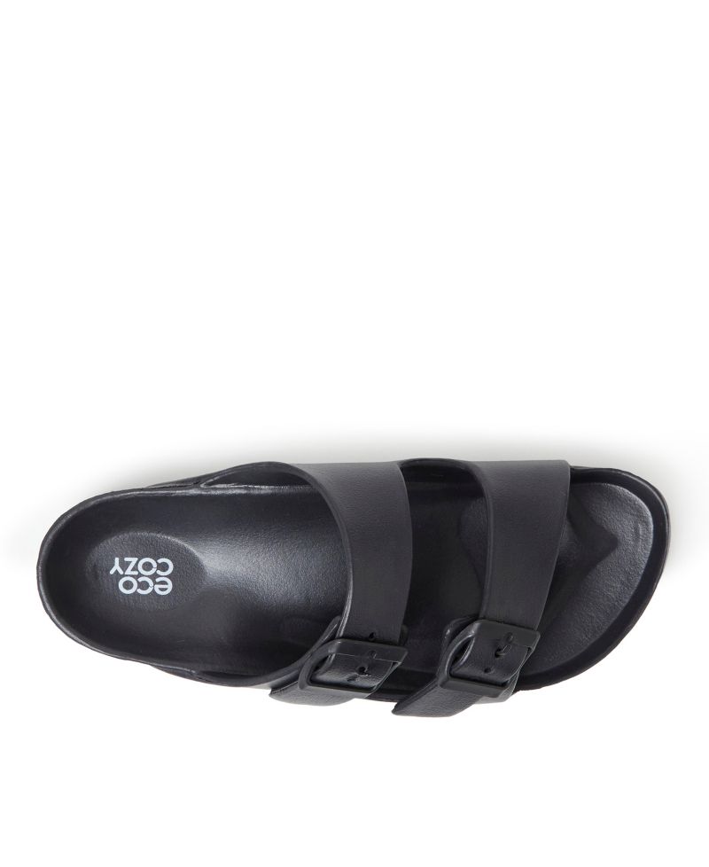 EcoCozy Women's Sustainable Double Buckle Sandal