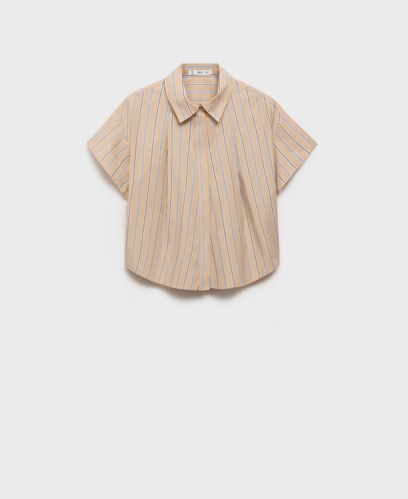 Women's Short Sleeve Striped Shirt
