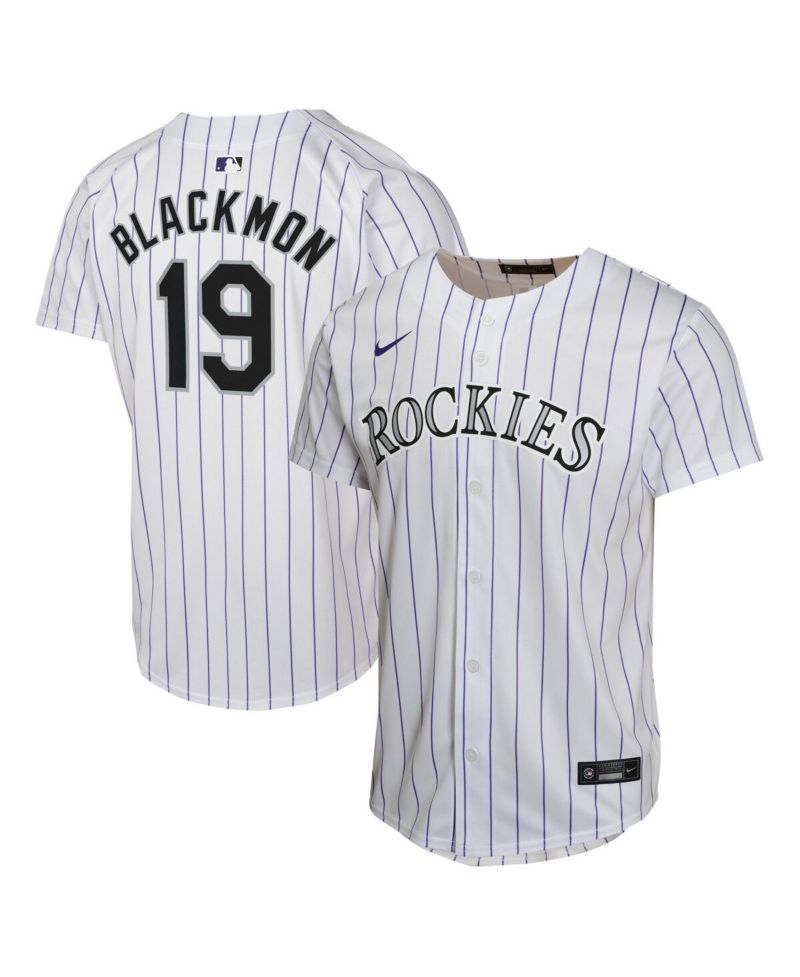 Big Boys and Girls Charlie Blackmon White Colorado Rockies Home Game Player Jersey