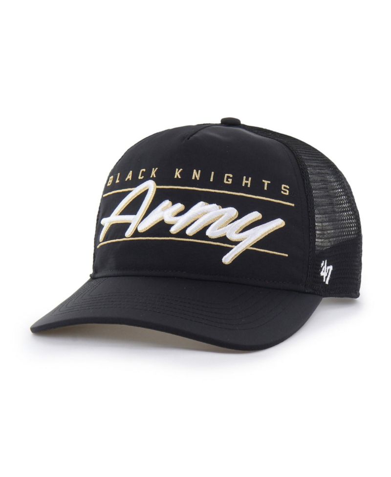 Men's and Women's '47 Black Army Black Knights brrr&deg; Condor Mesh Hitch Adjustable Hat