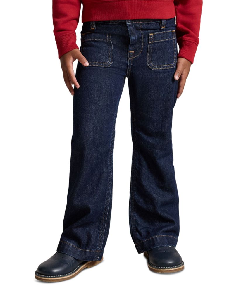 Girls' 2T-6X Logo Flared Jeans