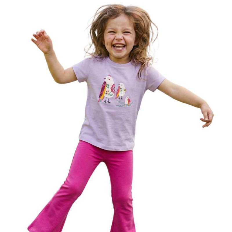 Big Girls Organic Cotton Short Sleeve Graphic T-Shirt 2-pack