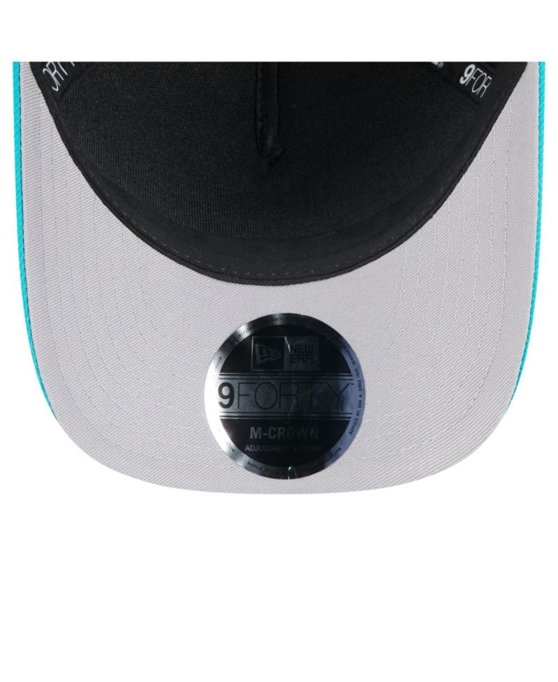 Men's Black/Aqua Miami Dolphins 2025 NFL Draft 9FORTY A-Frame M-Crown Adjustable Hat