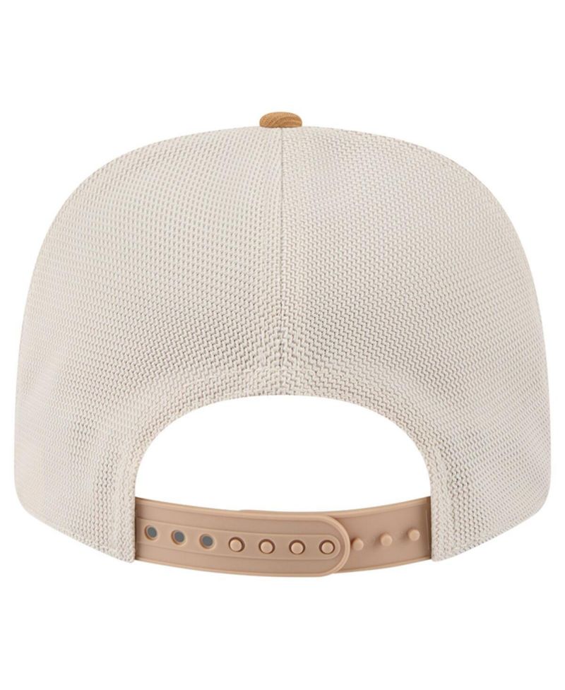 Men's Tan/Light Brown Pittsburgh Penguins Two-Tone Trucker 9SEVENTY Stretch Snap Adjustable Hat