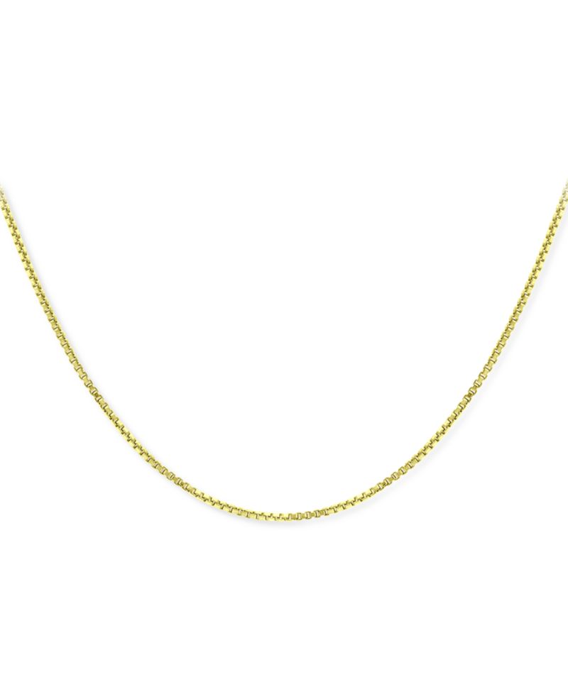 Box Link 18"-30" Chain Necklace in In Sterling Silver