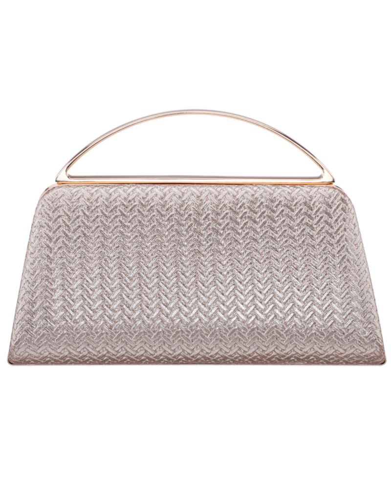 Genesis Metallic Woven Small Handle Clutch Handbag
