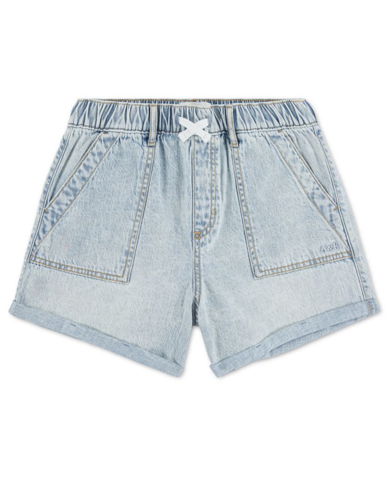 Girls' High-Rise Denim Shorts
