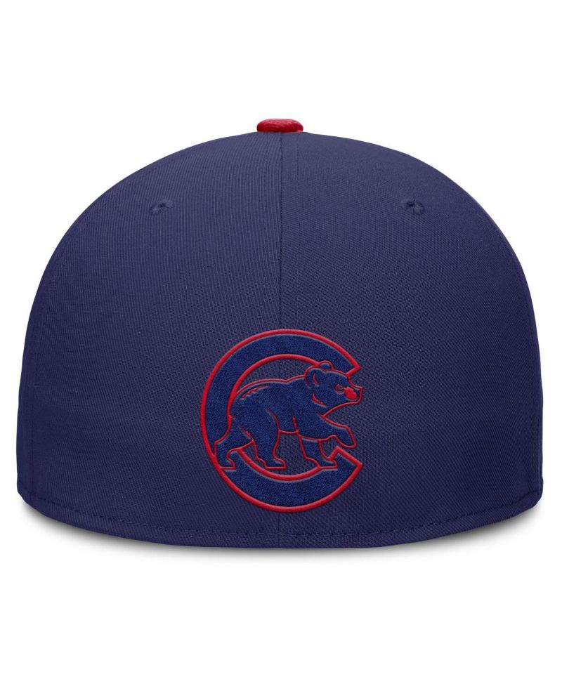 Men's Blue Chicago Cubs Dri-FIT Round Bill True Fitted Hat