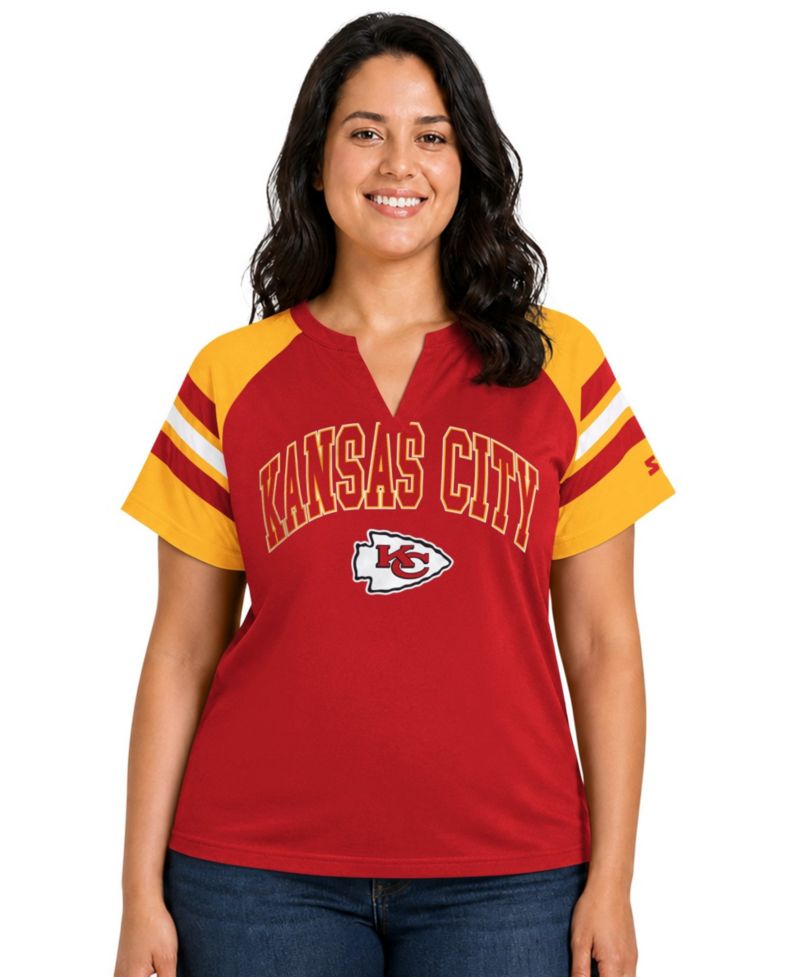 Plus Size Kansas City Chiefs Game On Raglan-Sleeve T-Shirt