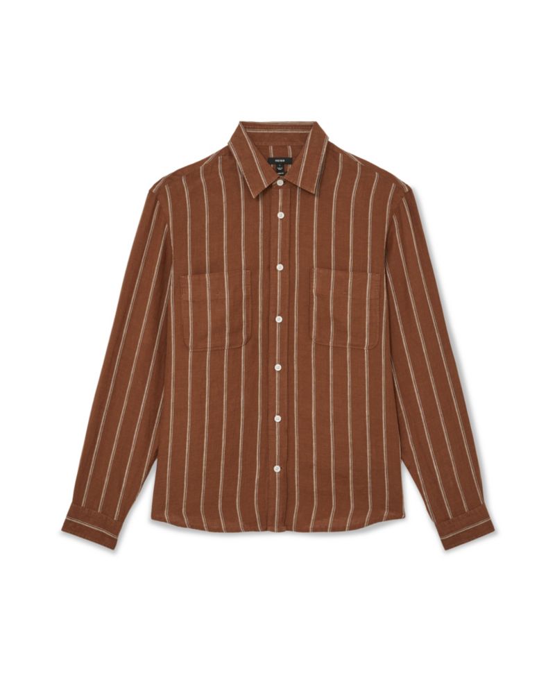 Men's Rubus Stripe Linen Shirt