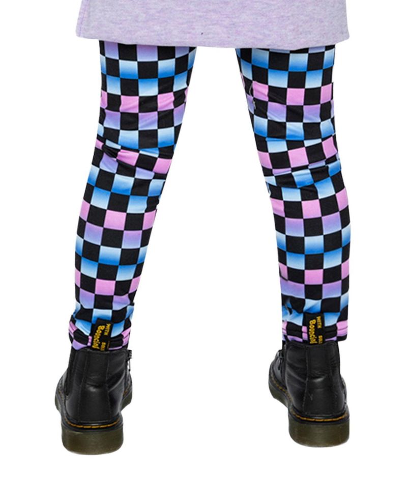 Little and Big Girl (6-12) Leggings Checkered Print
