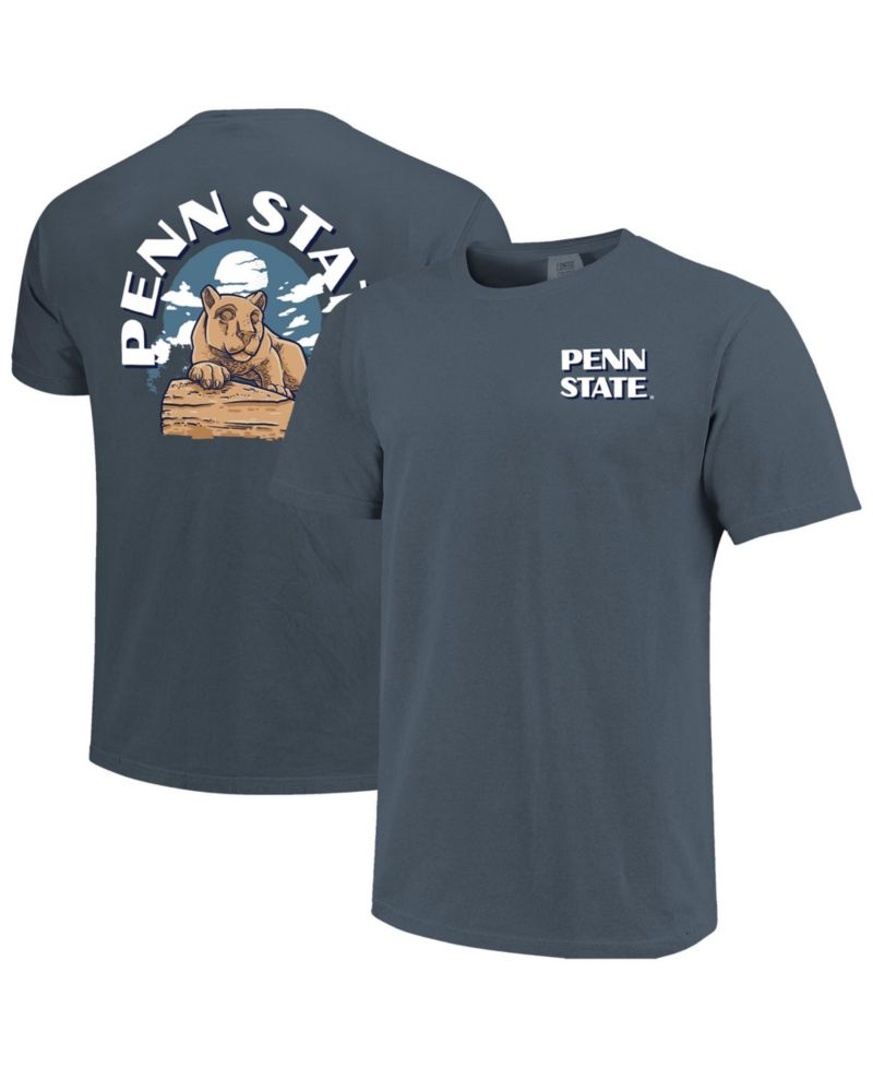 Men's Navy Penn State Nittany Lions Comfort Colors Team Statue T-Shirt