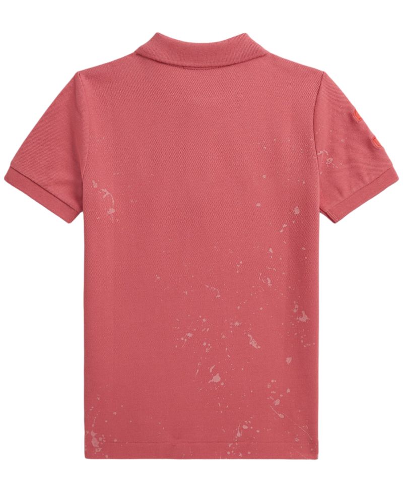 Boys' 2-7 Big Pony Paint-Print Mesh Polo Shirt