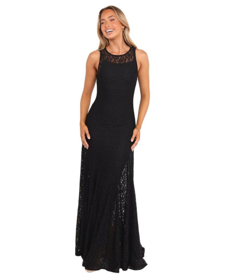 Women's Keani Maxi Dress - Black Lace