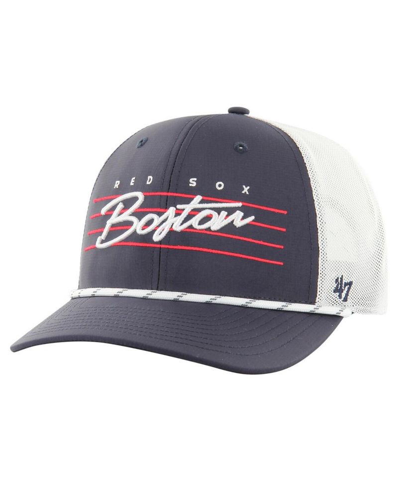 Men's Navy Boston Red Sox Downburst Trucker Adjustable Hat